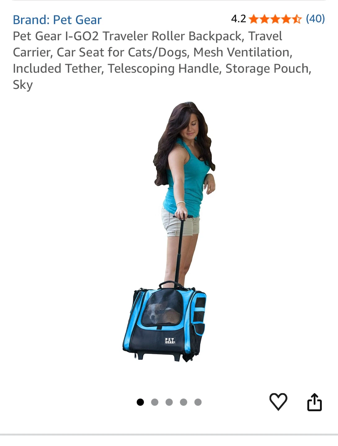 Pet Gear I-GO2 Traveler Roller Backpack - photo 5
