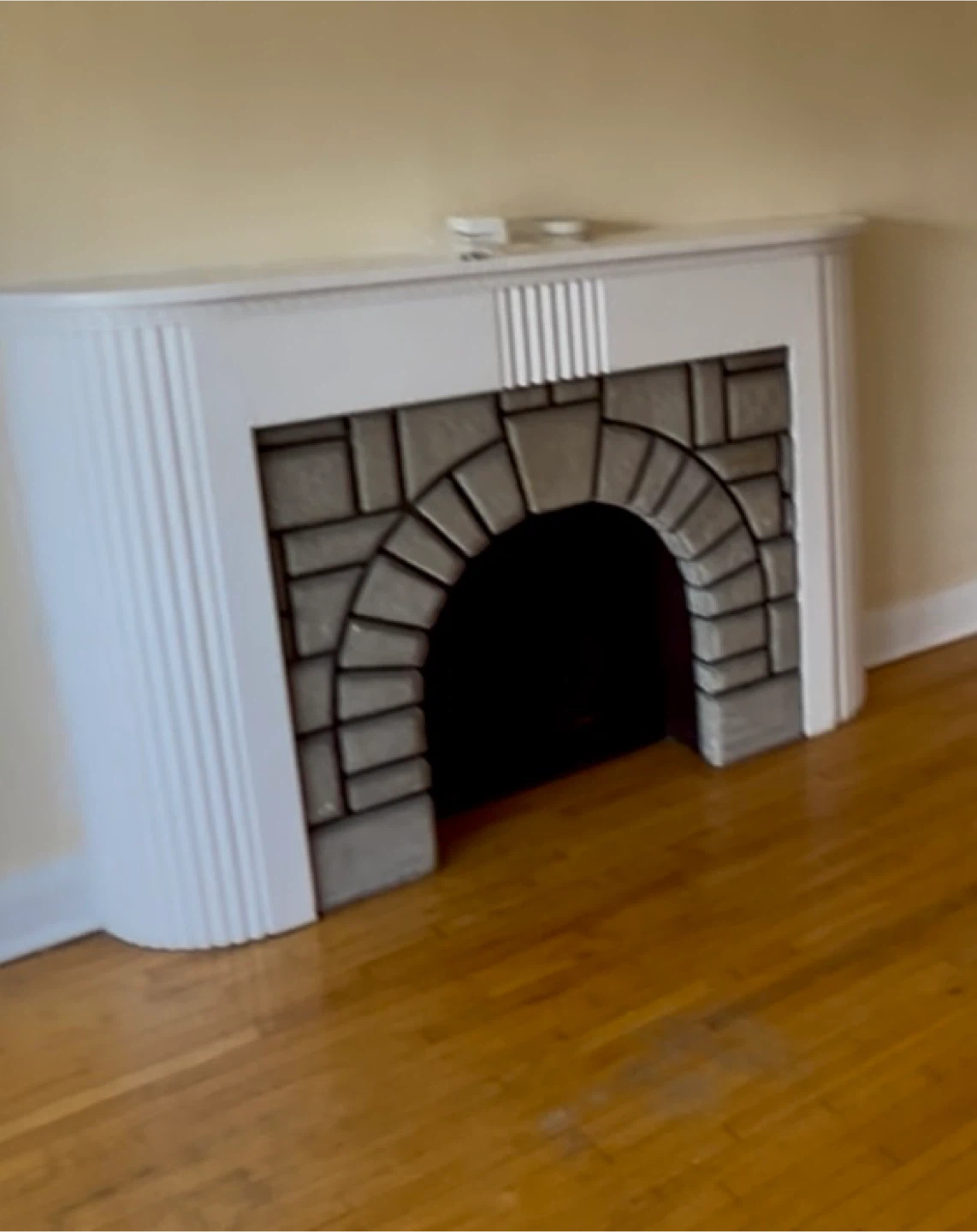 White Decorative Fireplace Mantel Frame