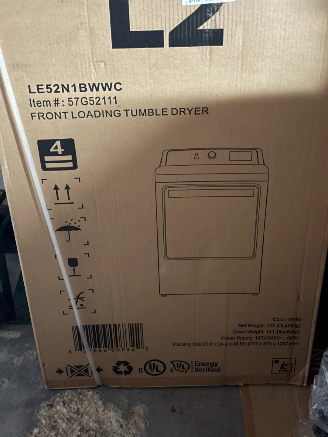 L2 Front Loading Tumble Dryer and Top Load Washer