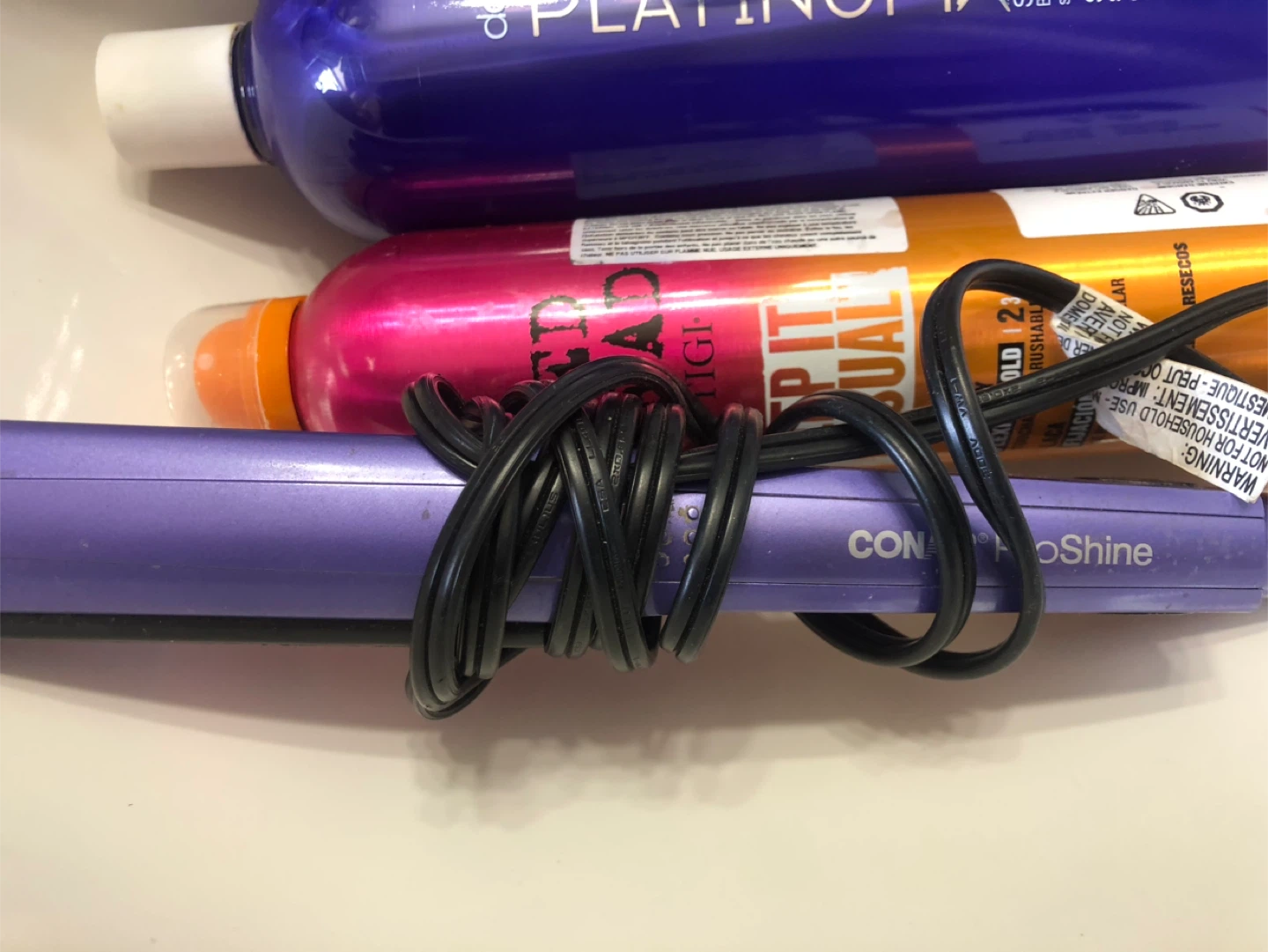 Lot: NEW Bed Head  Hairspray & NEW Huge Shampoo & Flatiron - photo 5