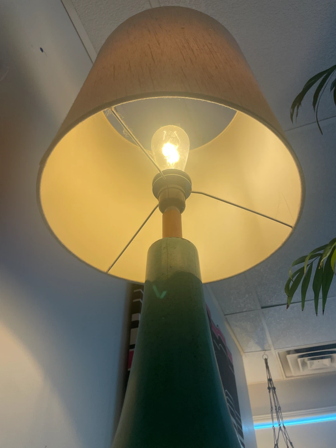 Teal Ceramic Table Lamp - photo 4