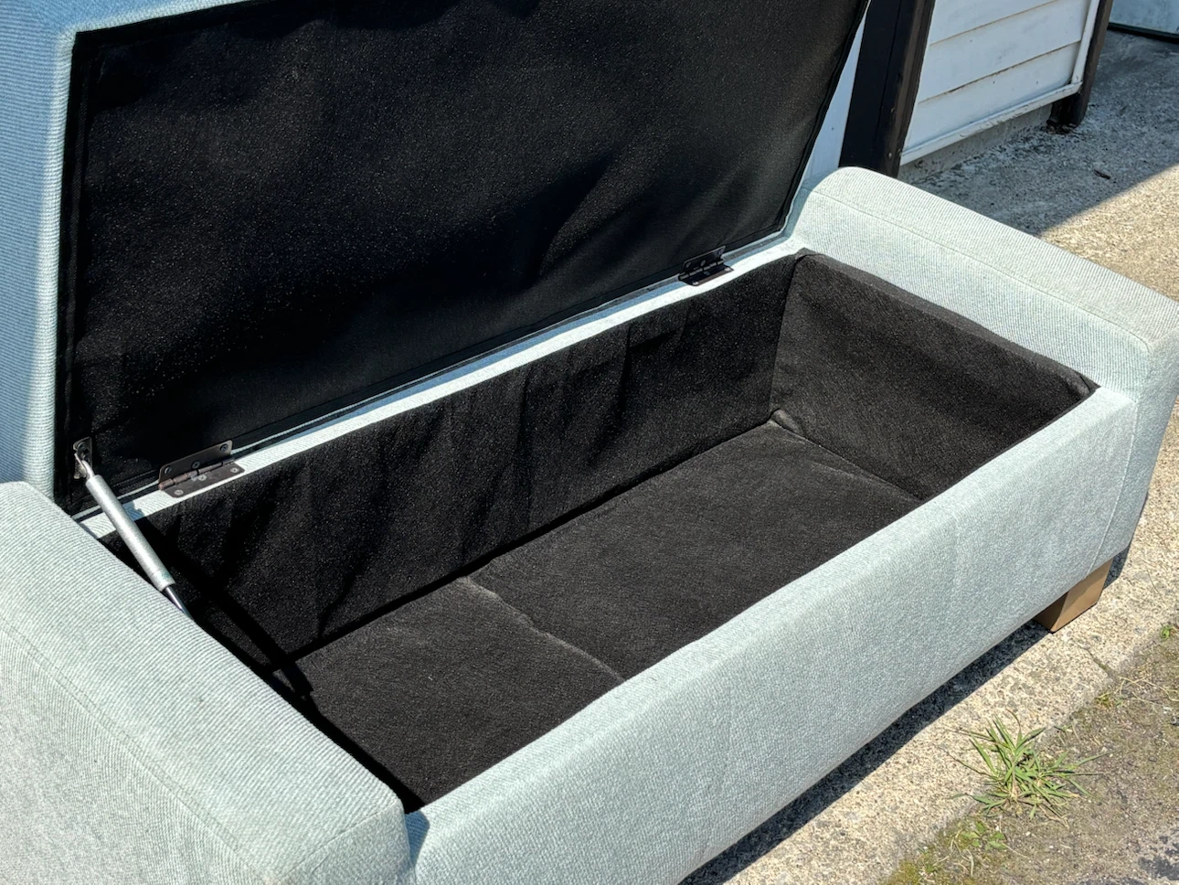 Light Gray Storage Bench - photo 5
