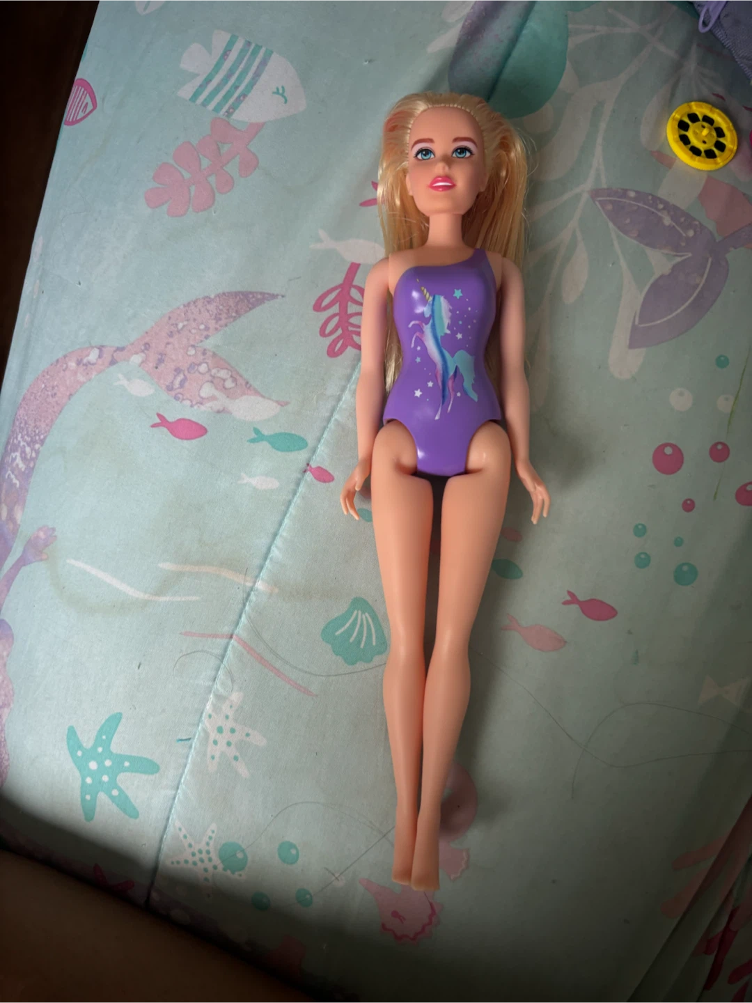 Barbie Doll with Purple Unicorn Swimsuit - photo 3