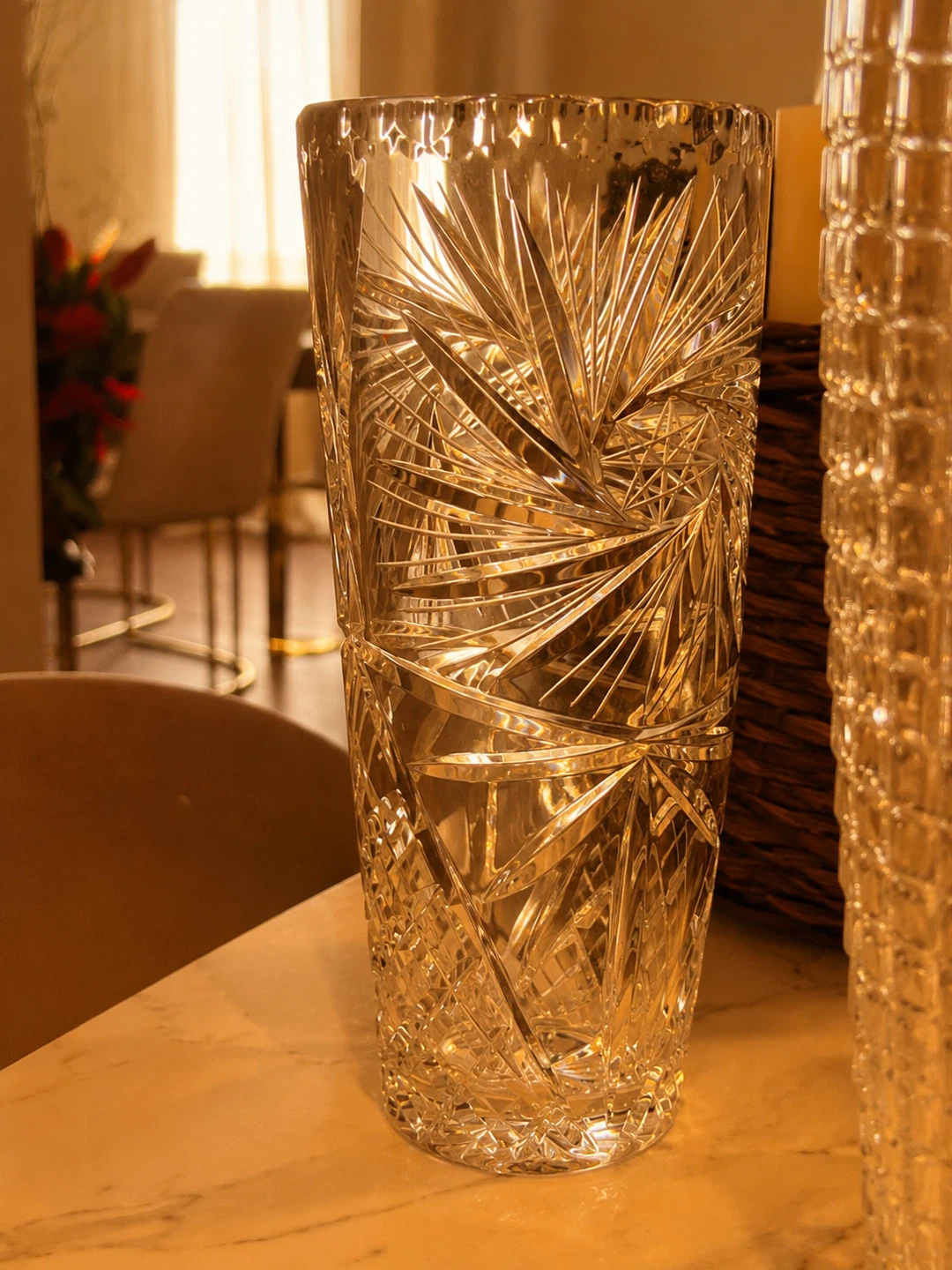 Cut Crystal Glass Vase - photo 2