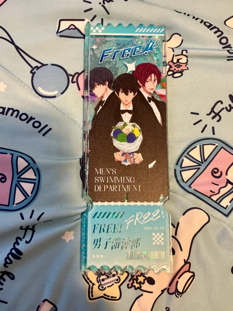 Free! Anime Ticket Style Acrylic shaker