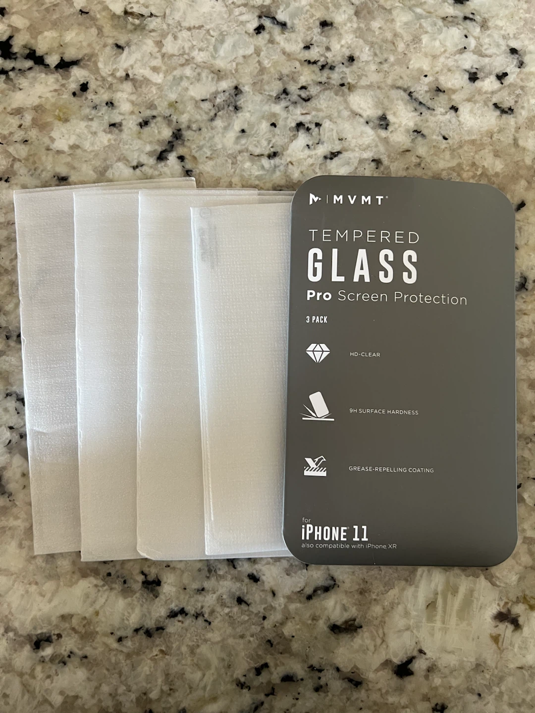 MVMT Tempered Glass Pro Screen Protection for iPhone 11 (4 Pack)