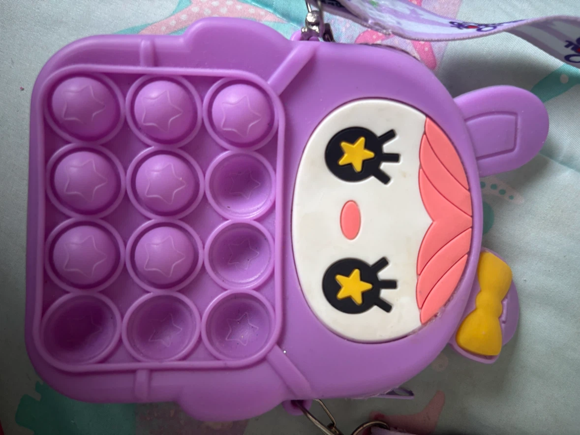 Purple Pop-It Coin Purse