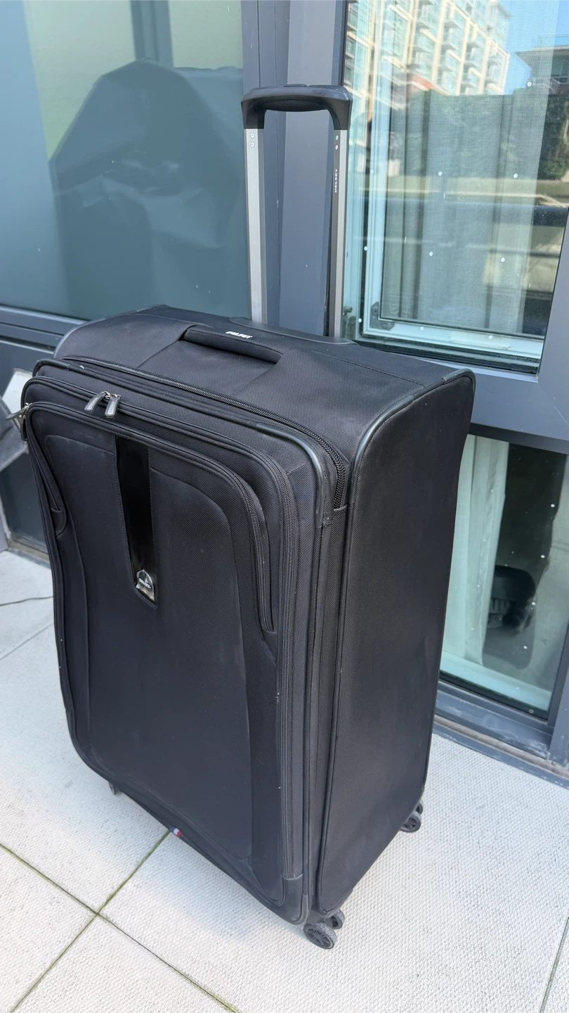 Large Softside Luggage, 8-Wheel, Black - photo 3