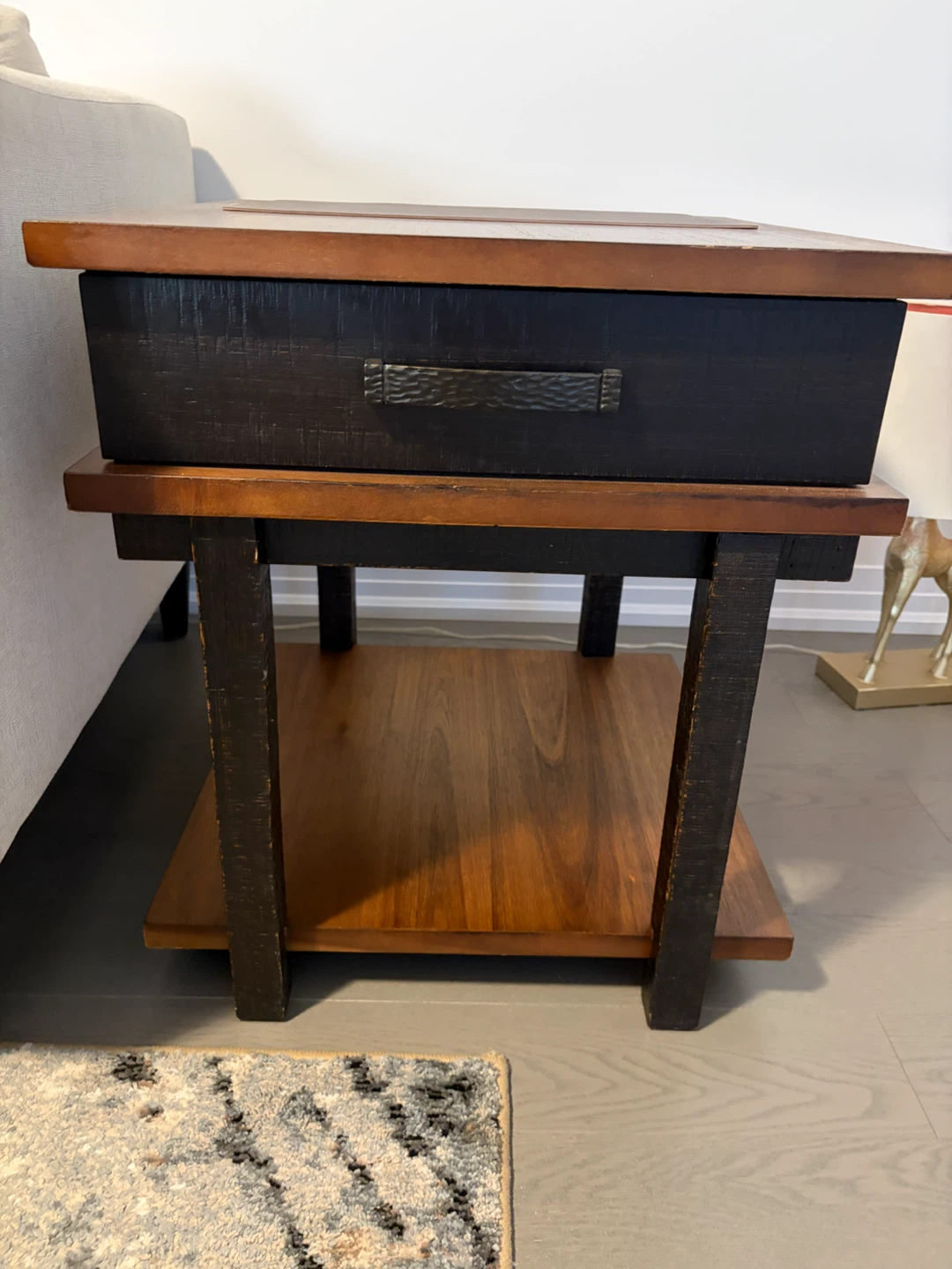 End/side Table with Drawer and Shelf