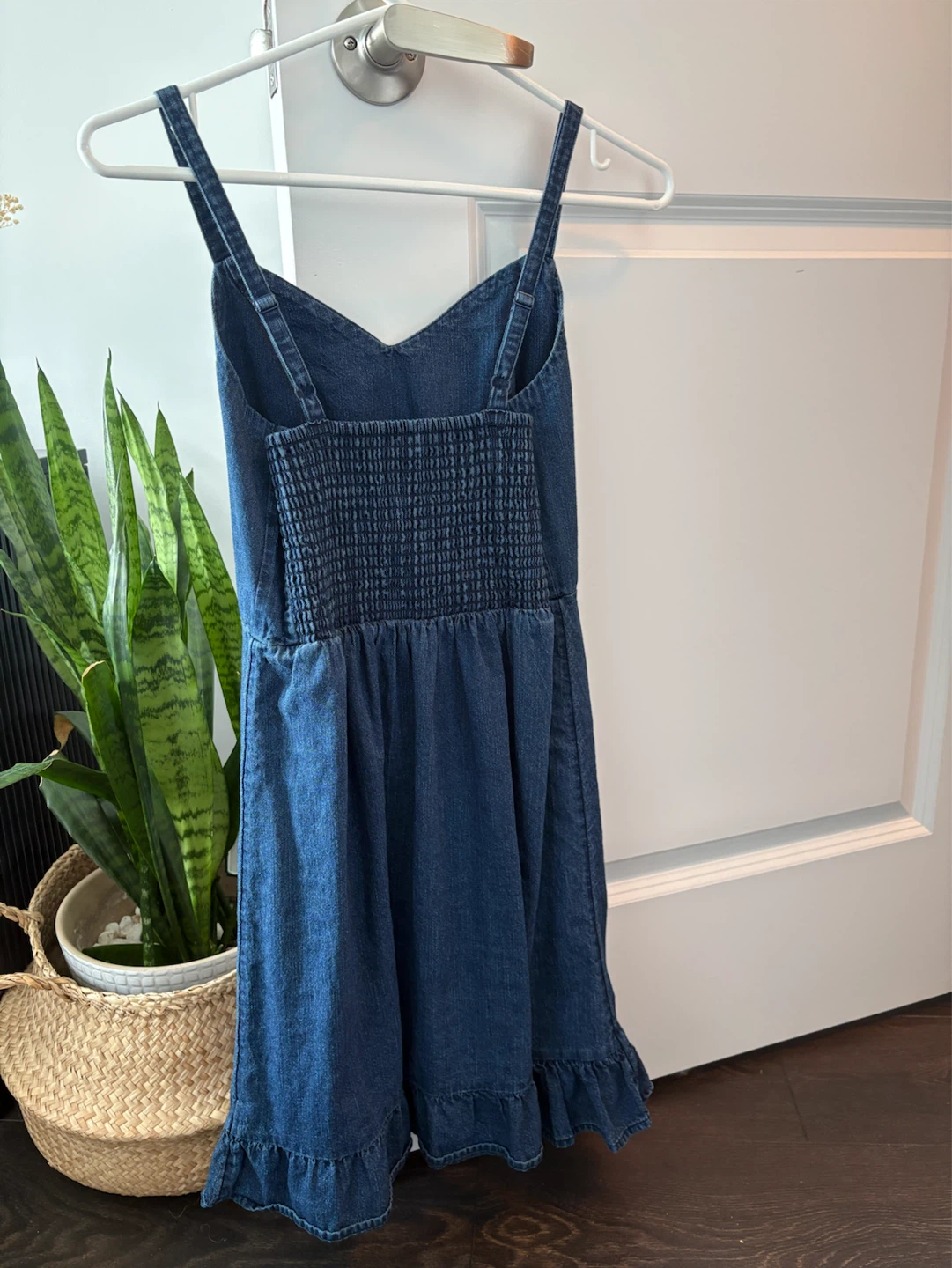 Old Navy Denim Smocked Dress - XS - photo 2
