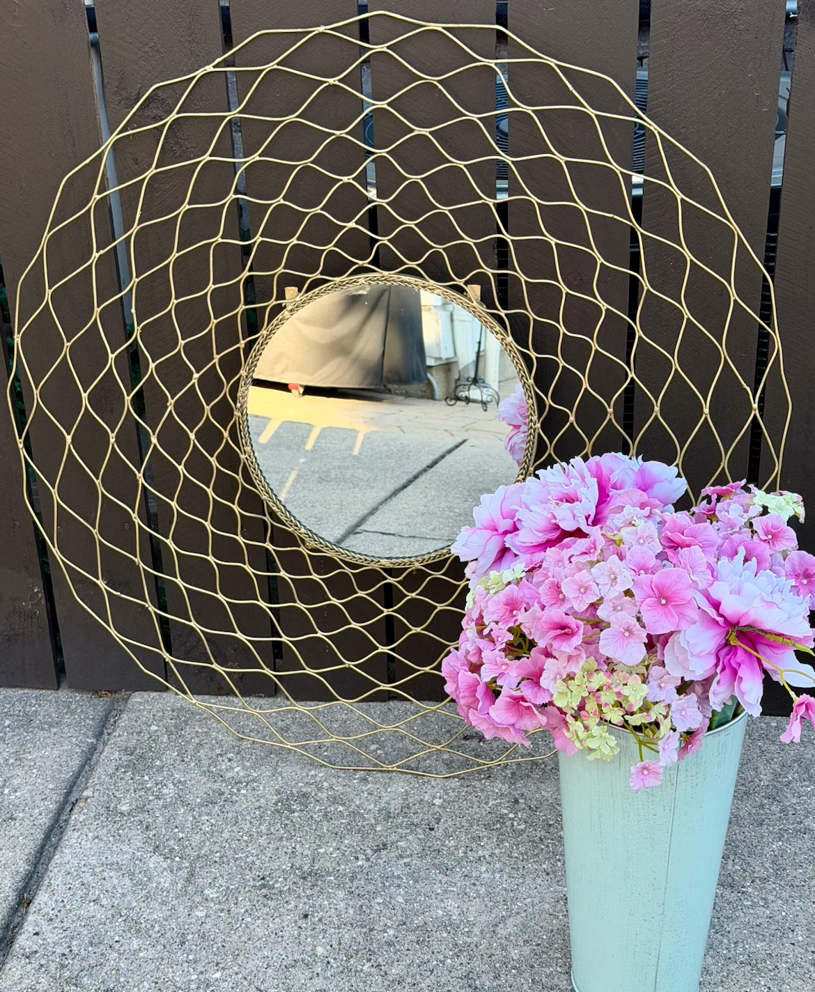 VERY LARGE BEAUTIFUL GOLD MIRROR
