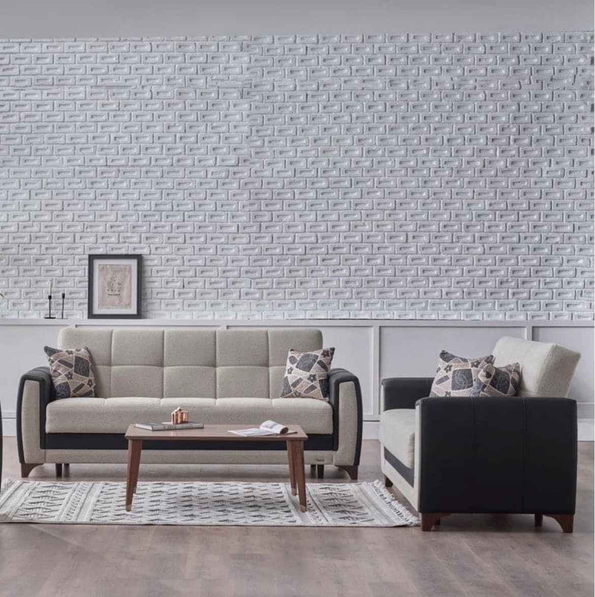 Sofa and loveseat