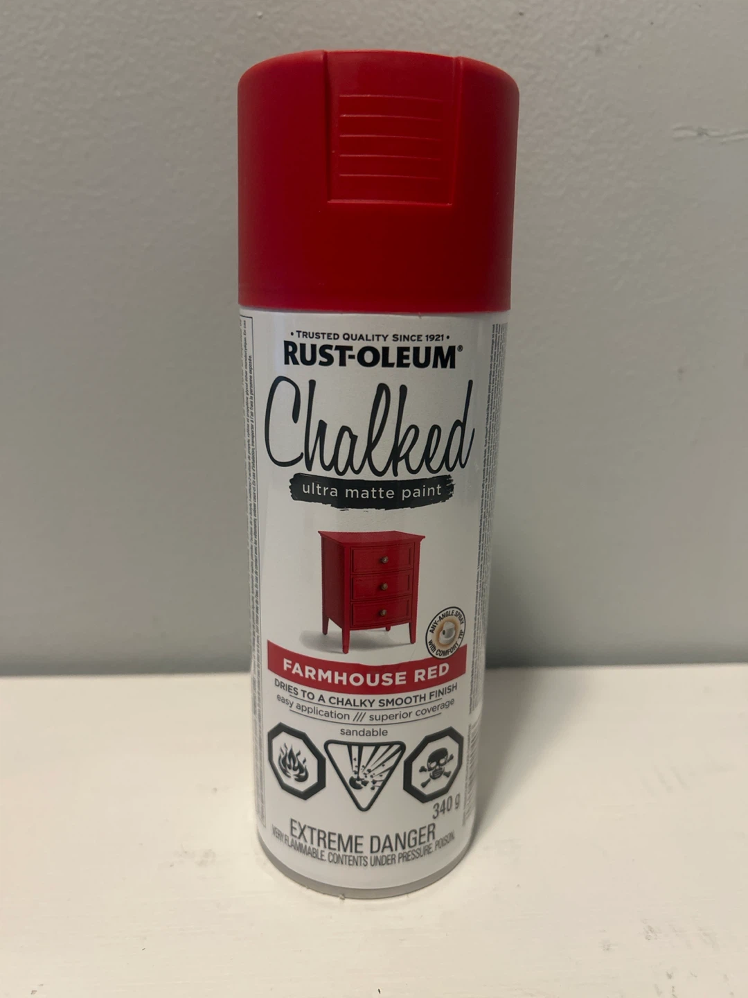 Rust-Oleum Chalked Farmhouse Red Spray Paint 340g
