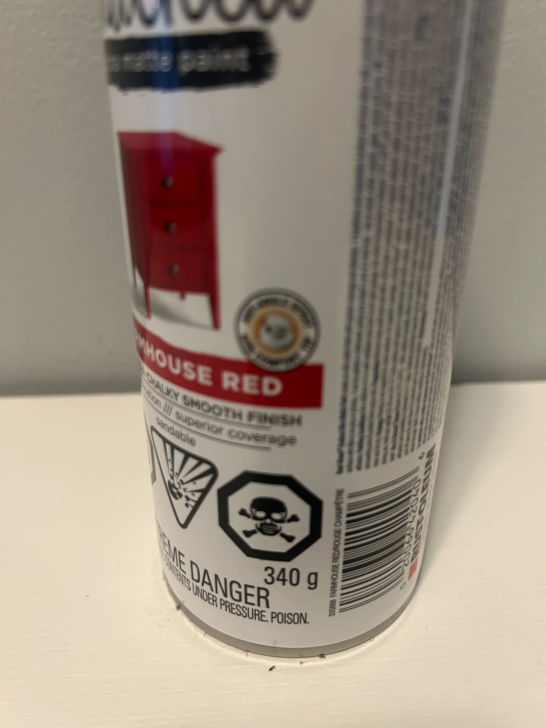 Rust-Oleum Chalked Farmhouse Red Spray Paint 340g - photo 2