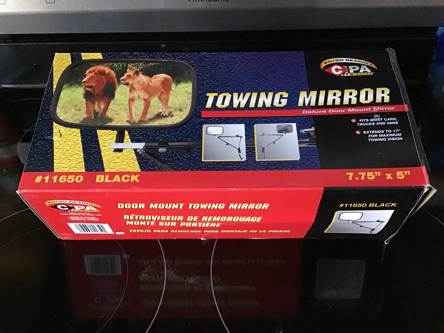 CIPA 11650, Deluxe Door Mount Towing Mirror