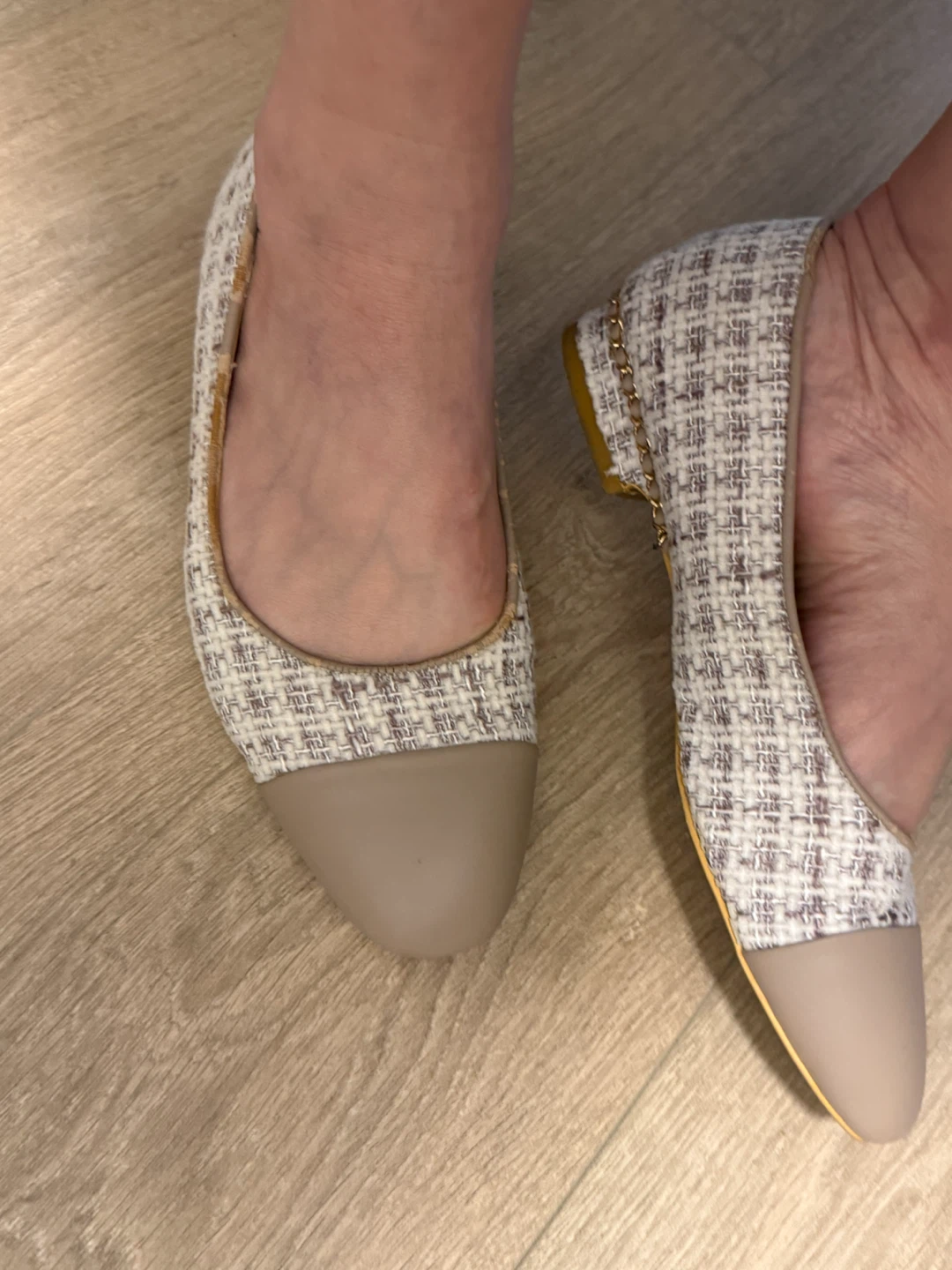 Women's Tweed Cap Toe Flats - photo 2