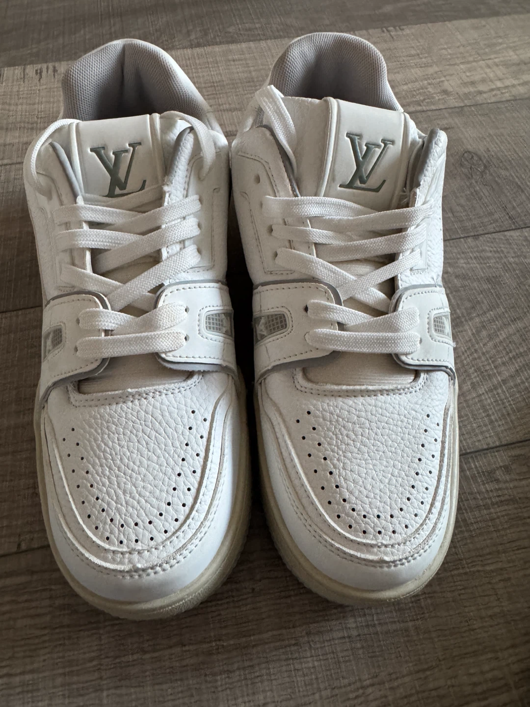 Louis Vuitton White Leather Sneakers