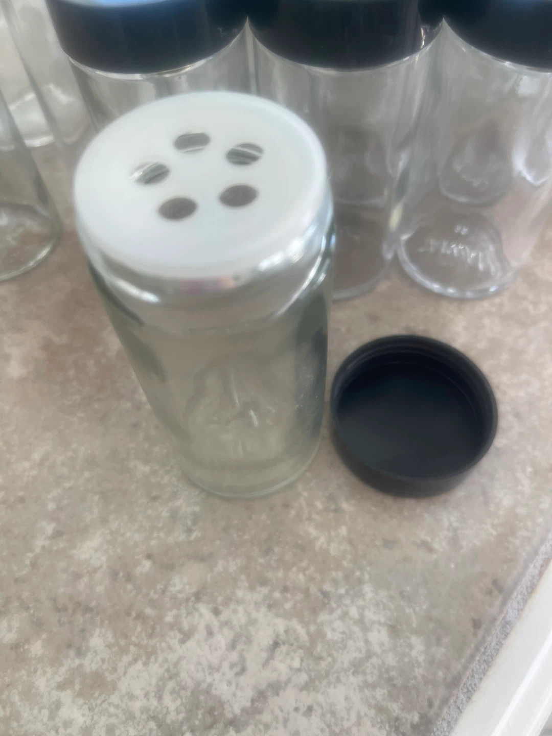 Set of 14 plus 3 Glass Spice Jars with Lids - photo 5