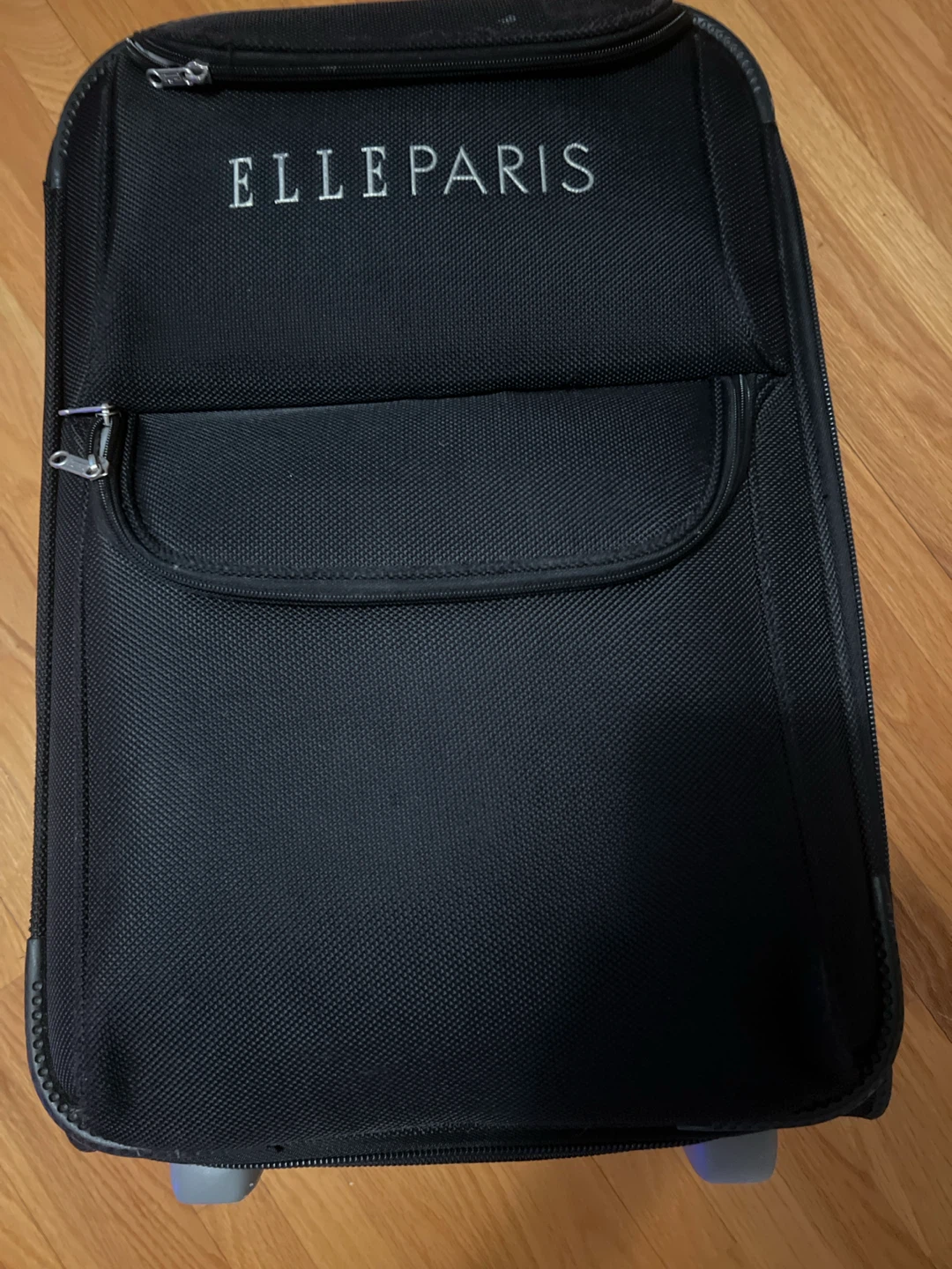 ELLE PARIS Black Carry-On Suitcase