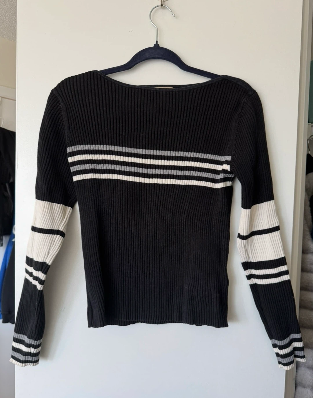 vintage cotton striped sweater - photo 2