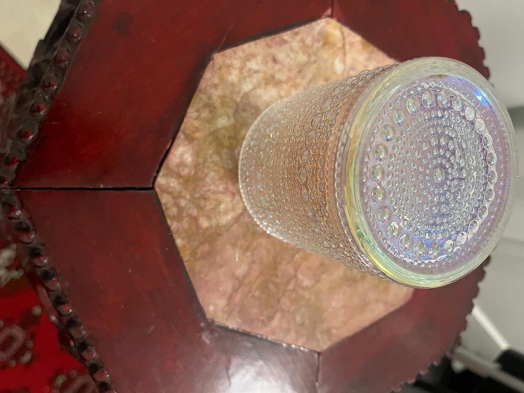 Set of 7 Embossed Glass Tumblers - photo 3