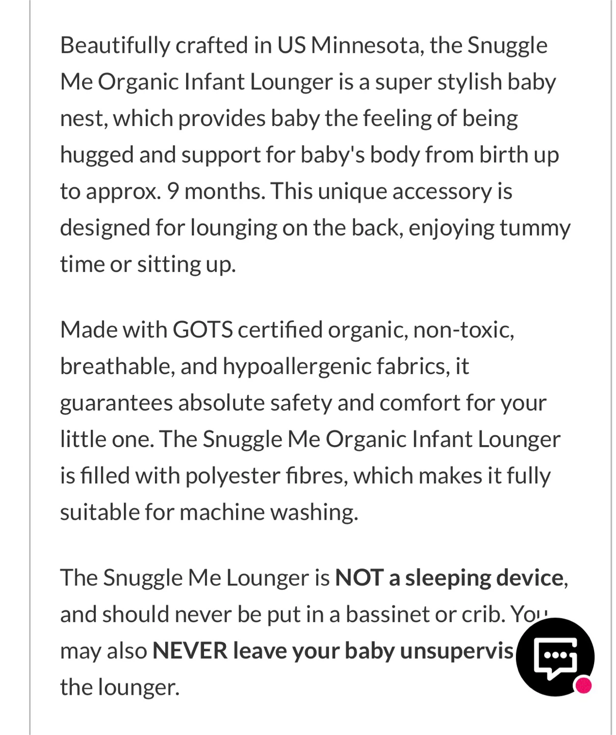 Snuggle Me Organic Infant Lounger - Green - photo 2