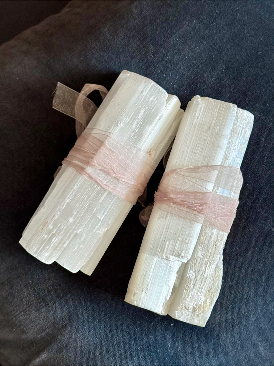 Genuine Moroccan Selenite Crystal Wands Bundle - photo 4