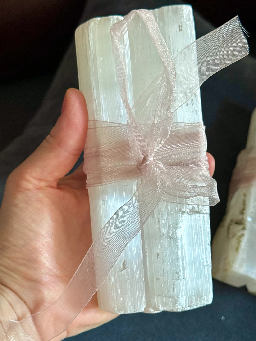 Genuine Moroccan Selenite Crystal Wands Bundle