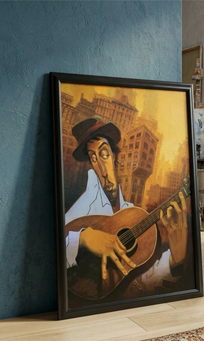 Large Wall Art -EL GUITARRISTA by JUSTIN BUA - photo 2