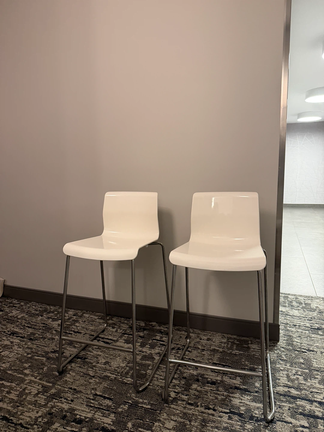 IKEA Pair of White Bar Stools