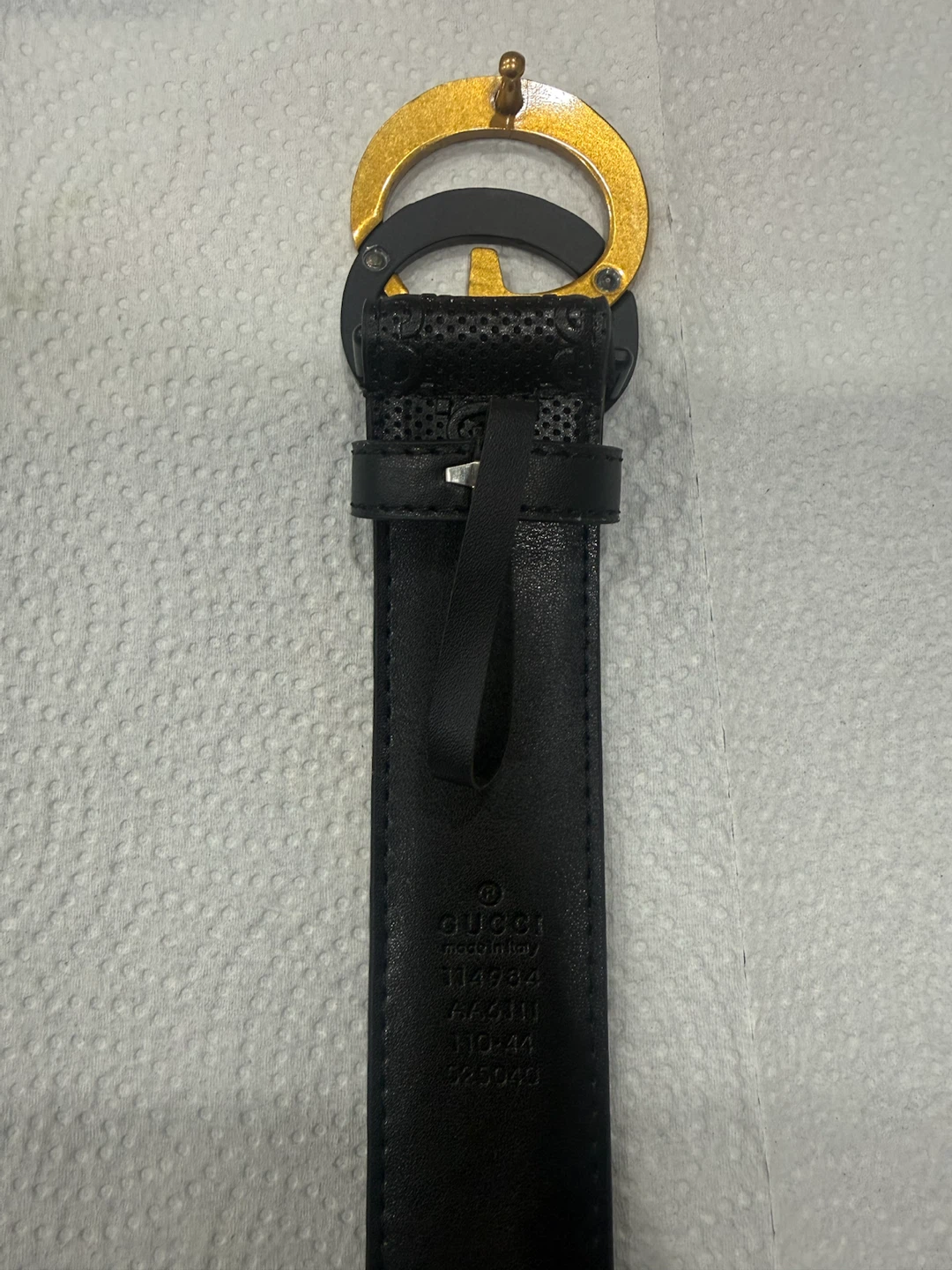 Gucci Black Leather Belt with GG Buckle - photo 3