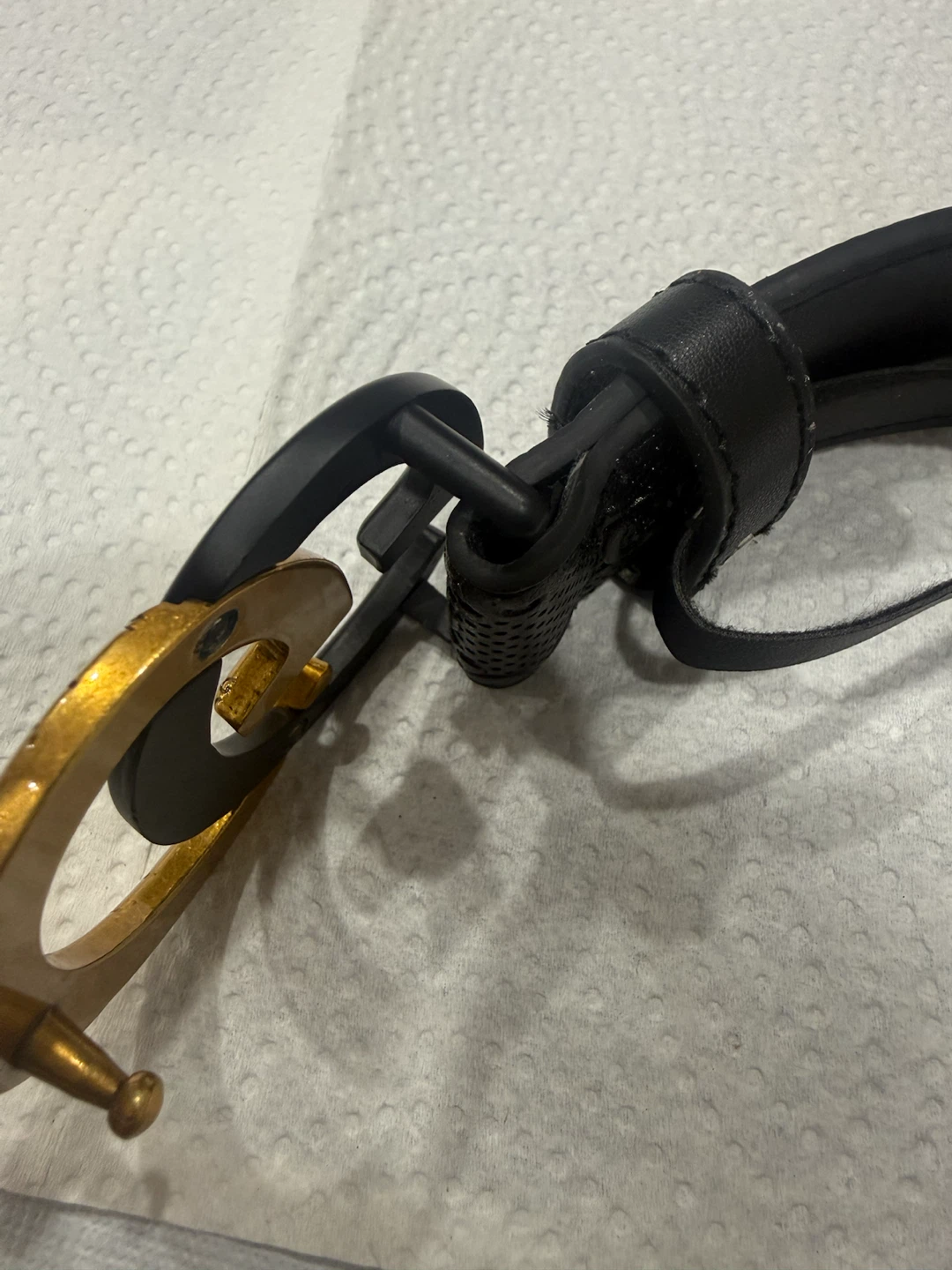 Gucci Black Leather Belt with GG Buckle - photo 4