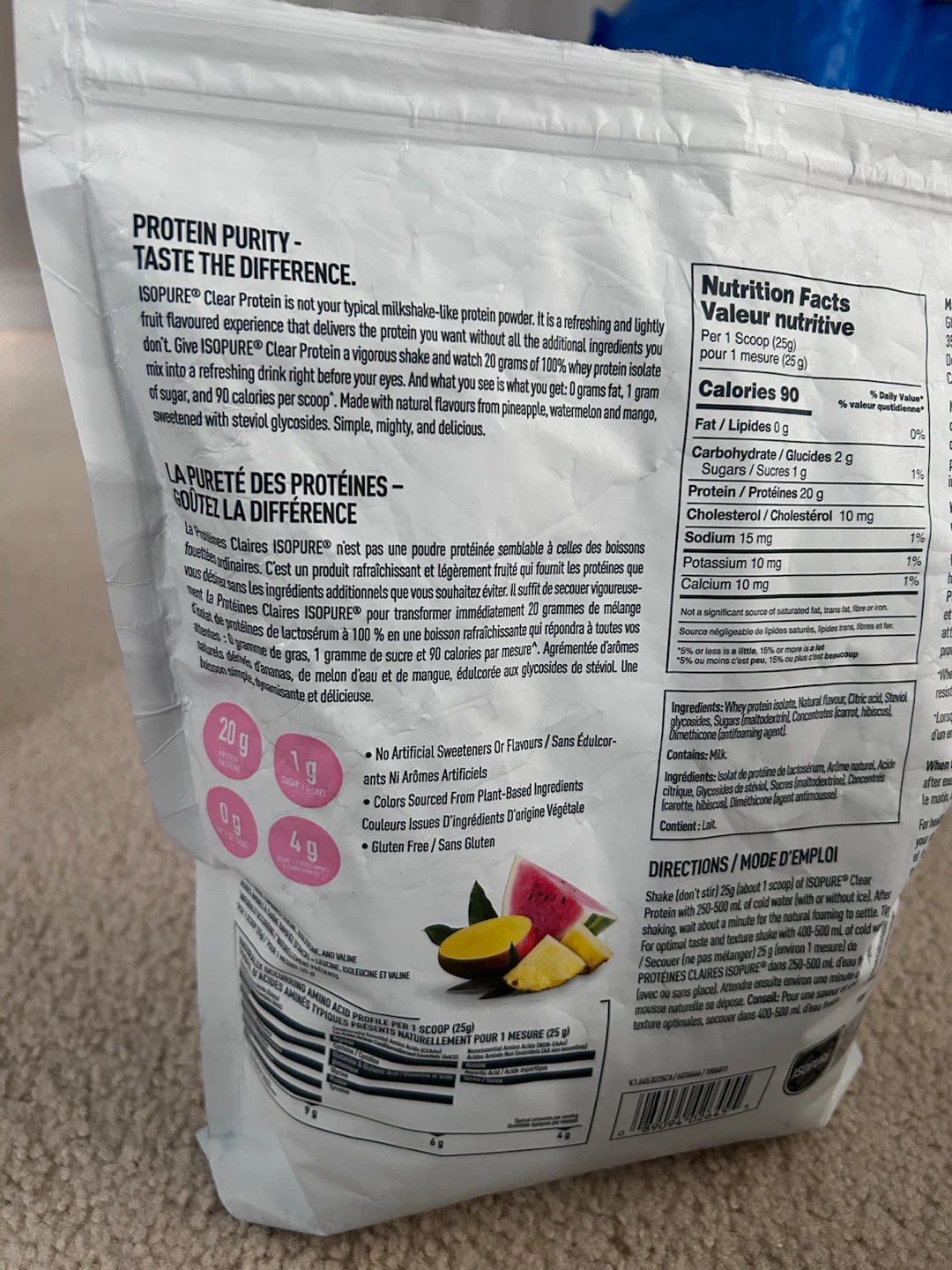Isopure Tropical Punch Clear Protein Powder - photo 3
