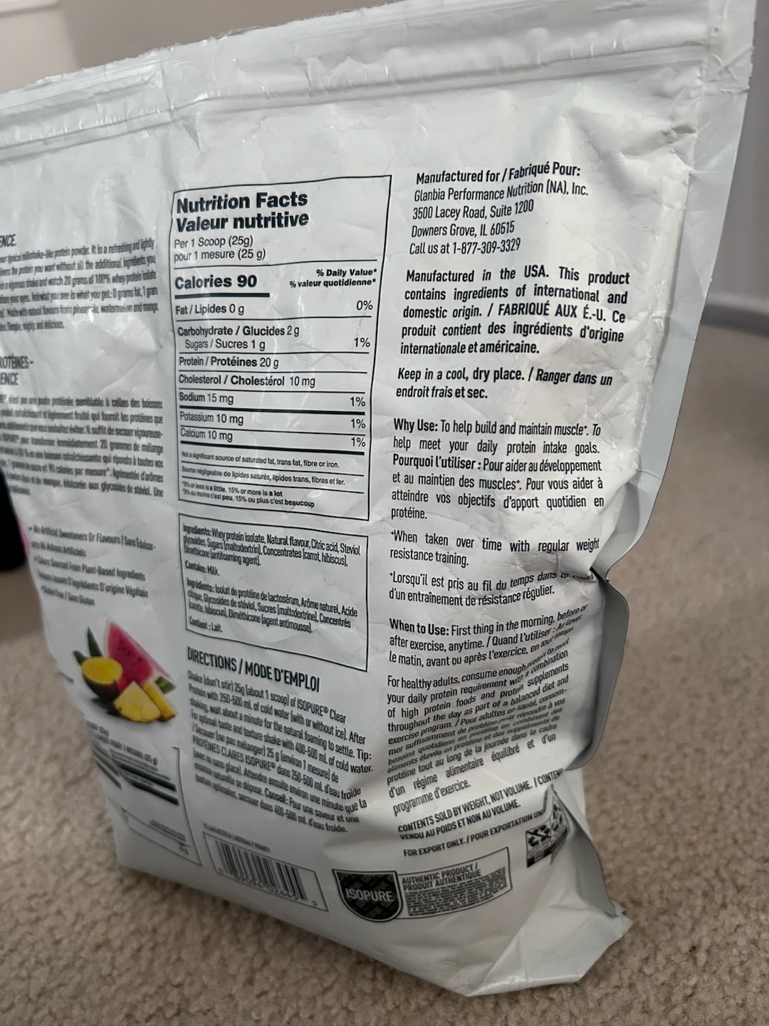 Isopure Tropical Punch Clear Protein Powder - photo 5
