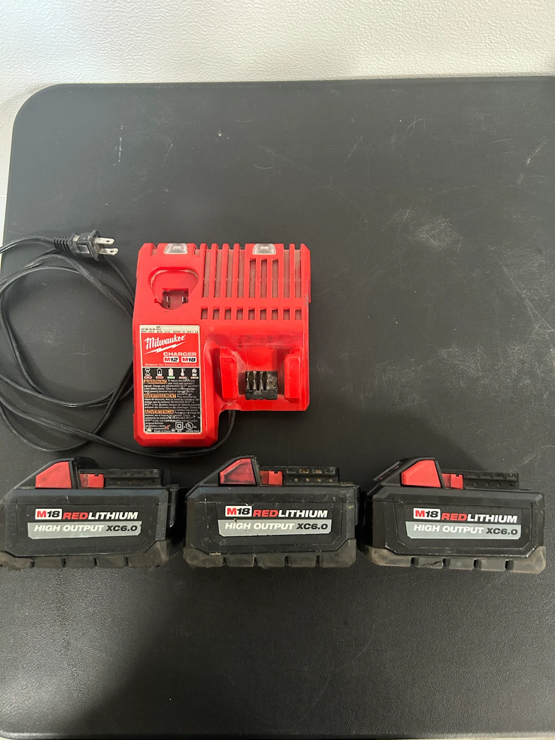Milwaukee M18 XC6.0 Batteries and M18 Charger Bundle
