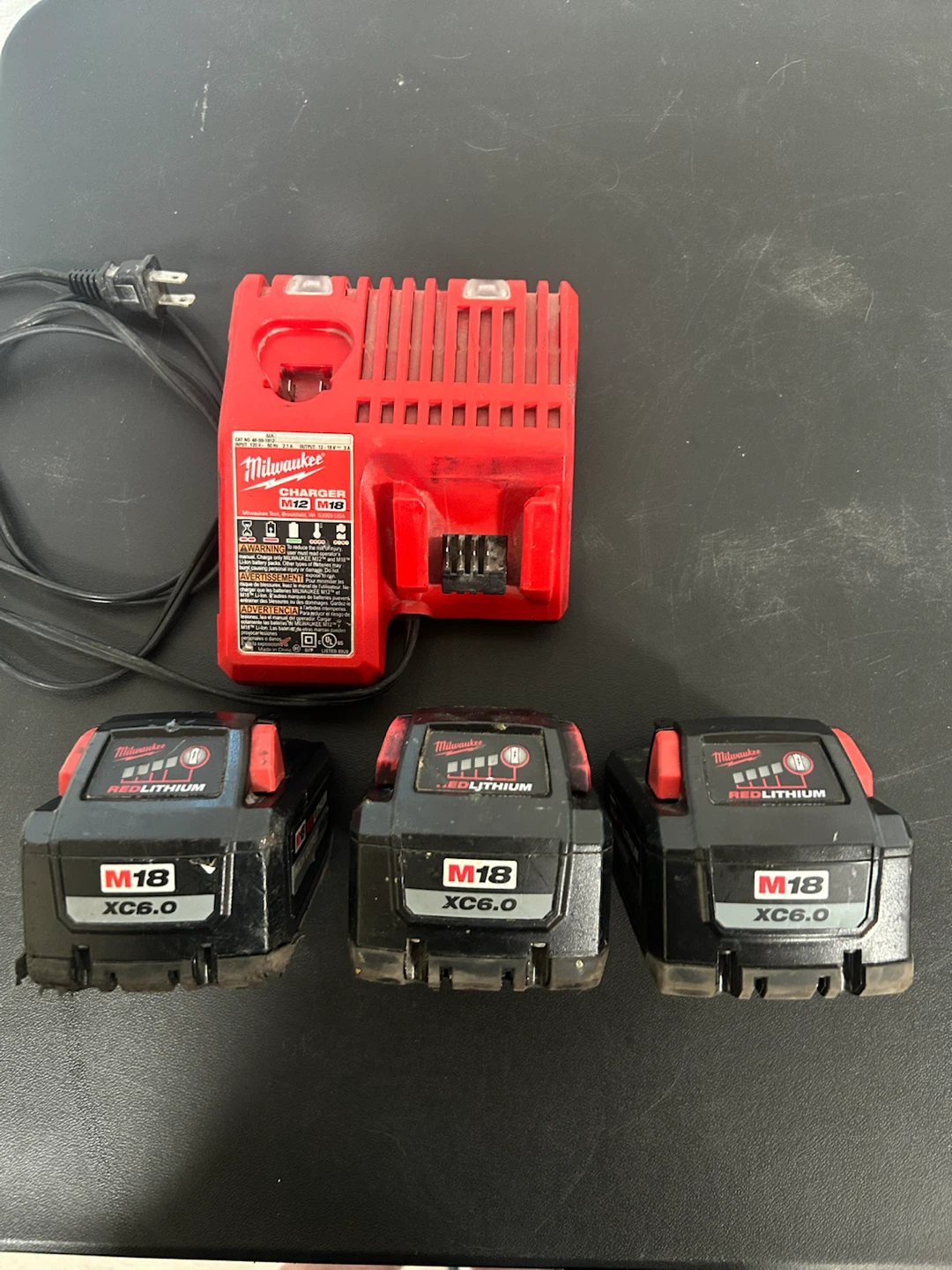 Milwaukee M18 XC6.0 Batteries and M18 Charger Bundle - photo 2