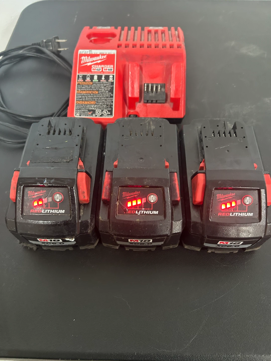 Milwaukee M18 XC6.0 Batteries and M18 Charger Bundle - photo 3
