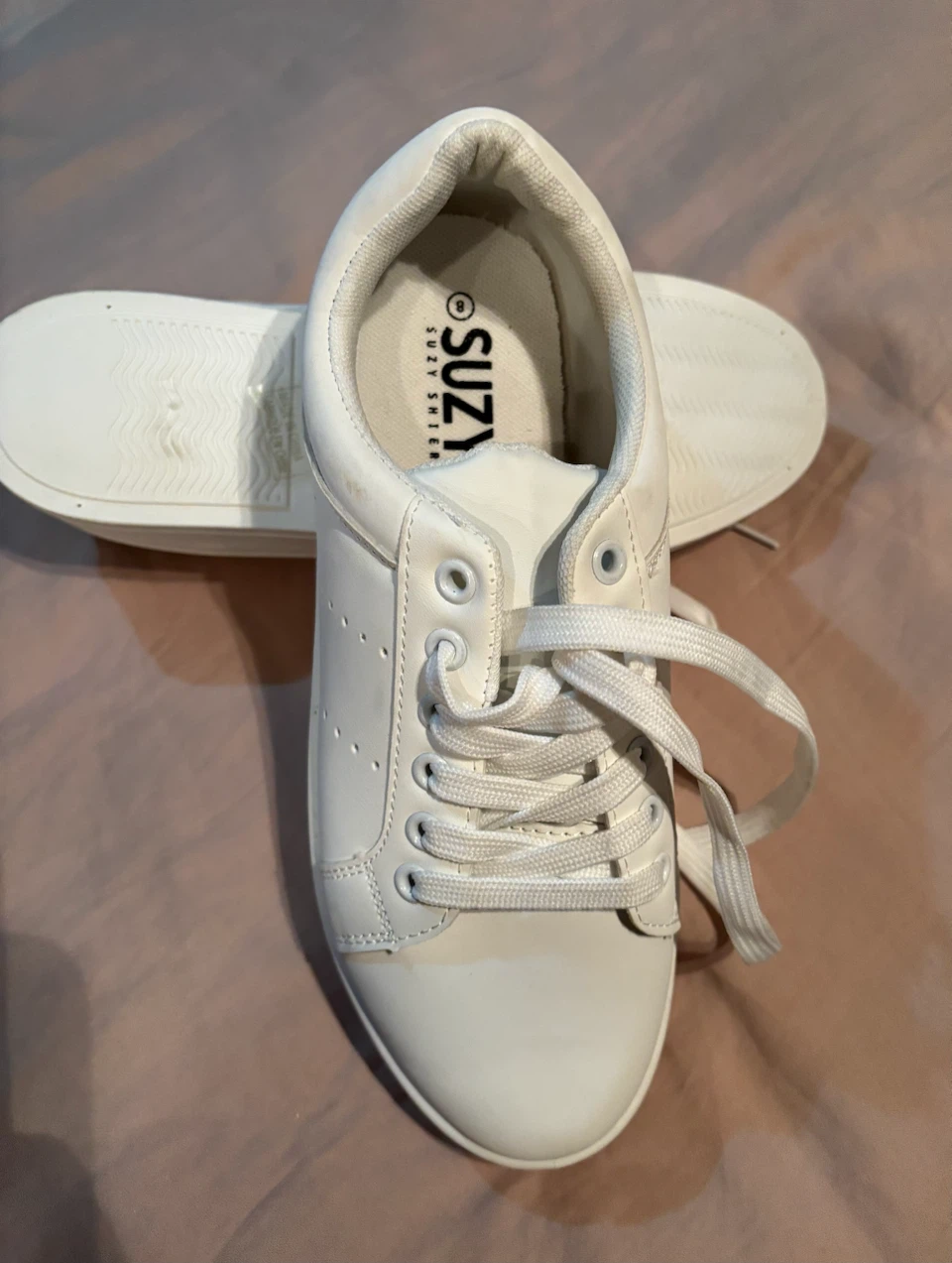 White Suzy Shier Sneakers - Size 8 - photo 2