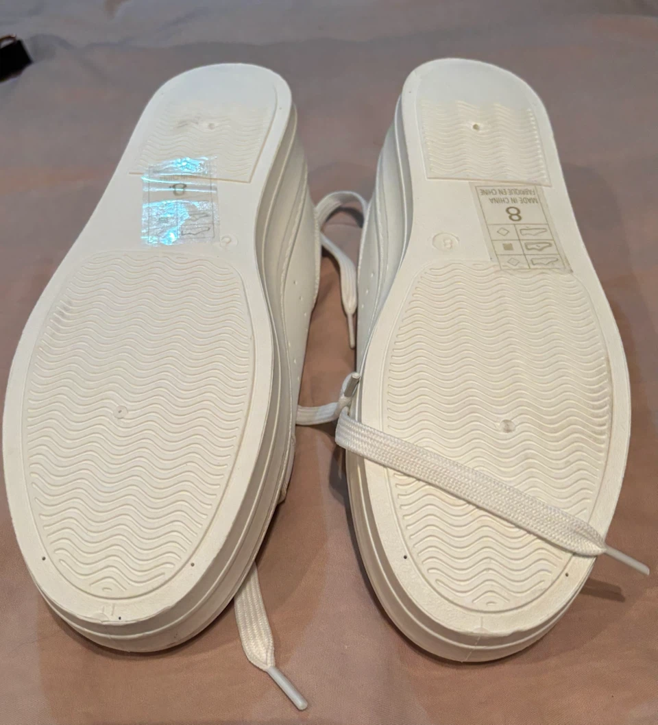 White Suzy Shier Sneakers - Size 8 - photo 3
