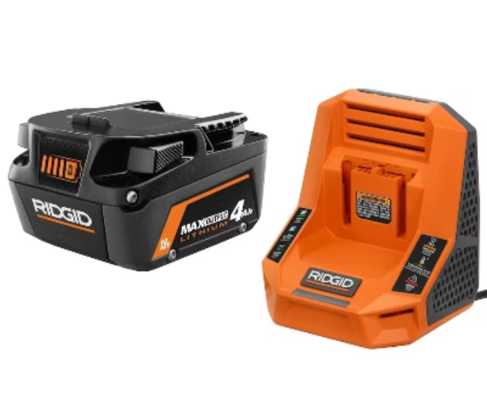 Ridgid 4Ah Lithium-Ion Battery and Charger