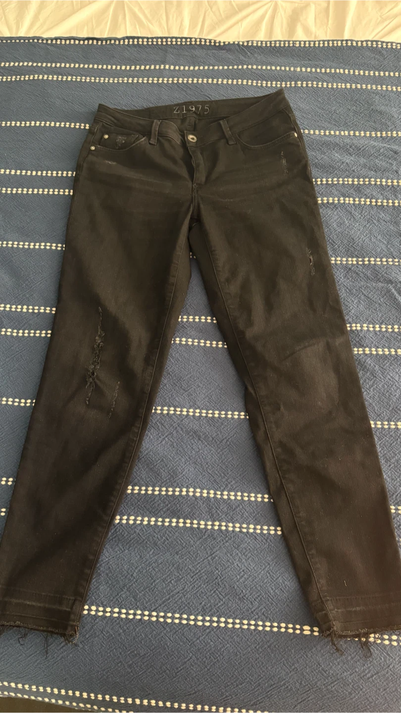 Zara Basic Z1975 Denim Black Jeans Size 28