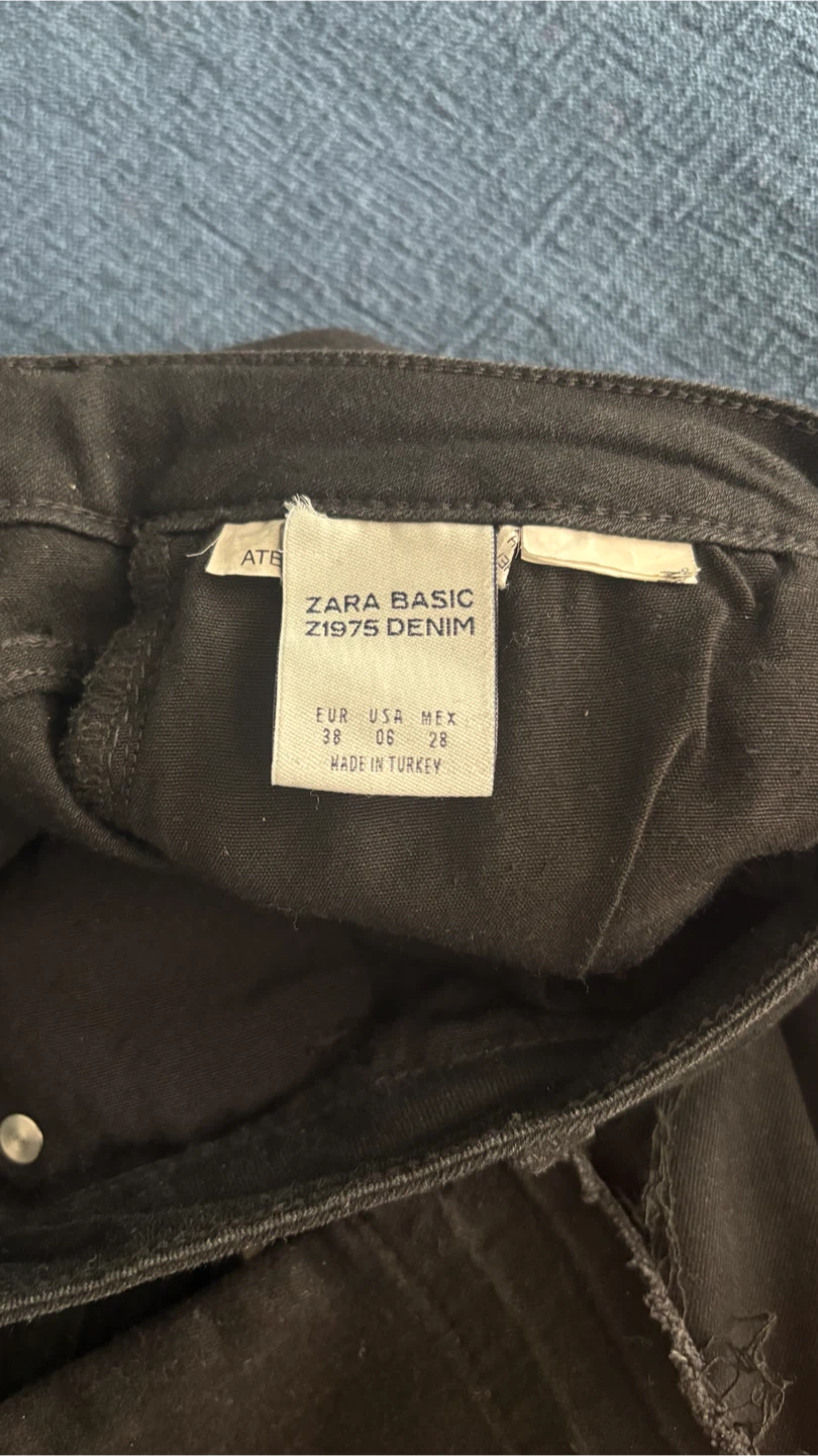 Zara Basic Z1975 Denim Black Jeans Size 28 - photo 2