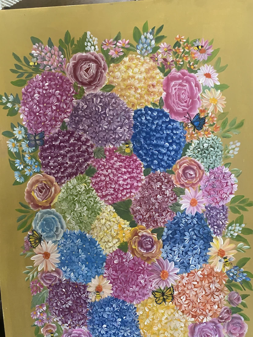 Original Floral Painting on Canvas