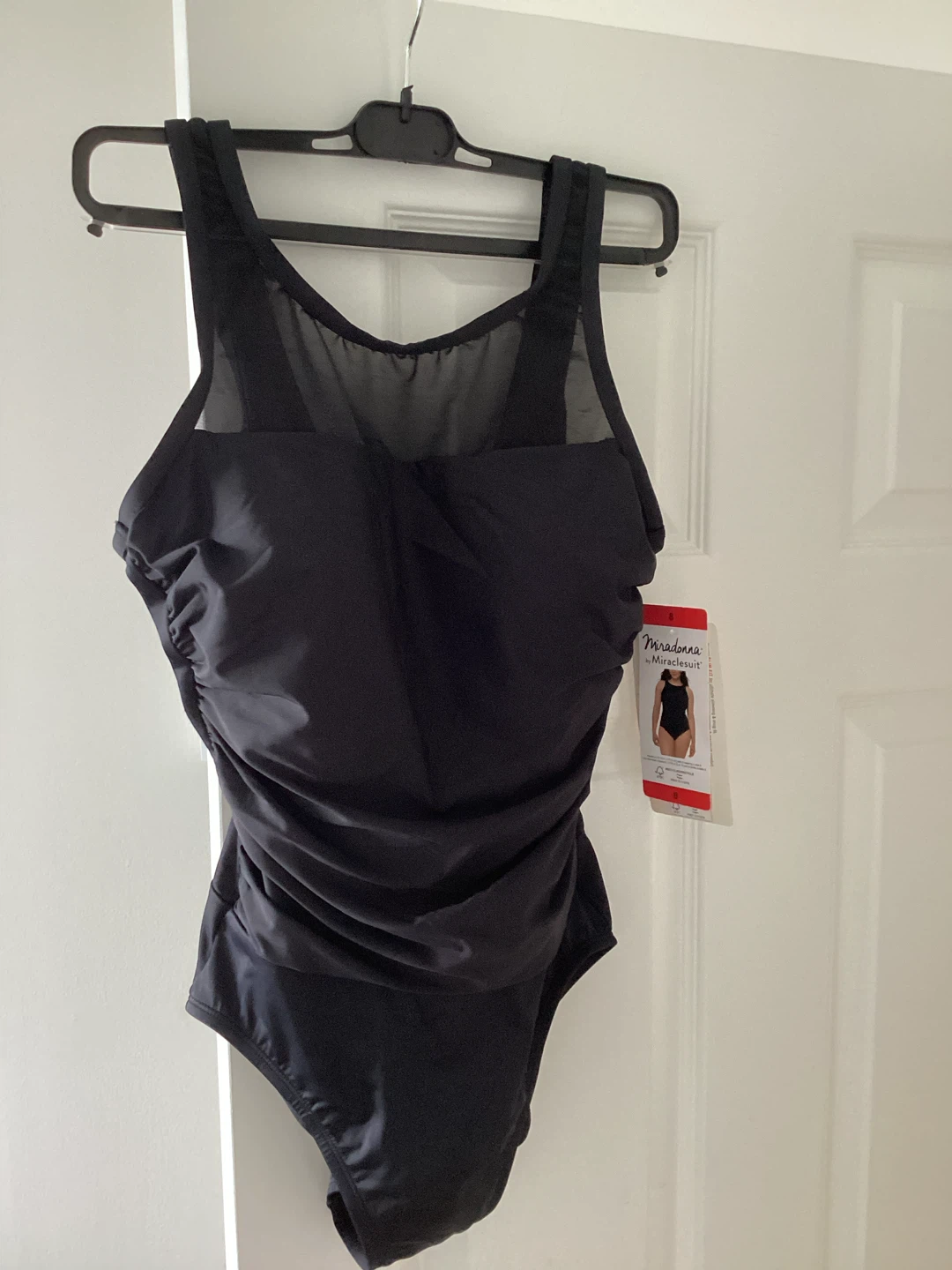 NWT Miraclesuit Black Swimsuit - Size 8 - photo 4