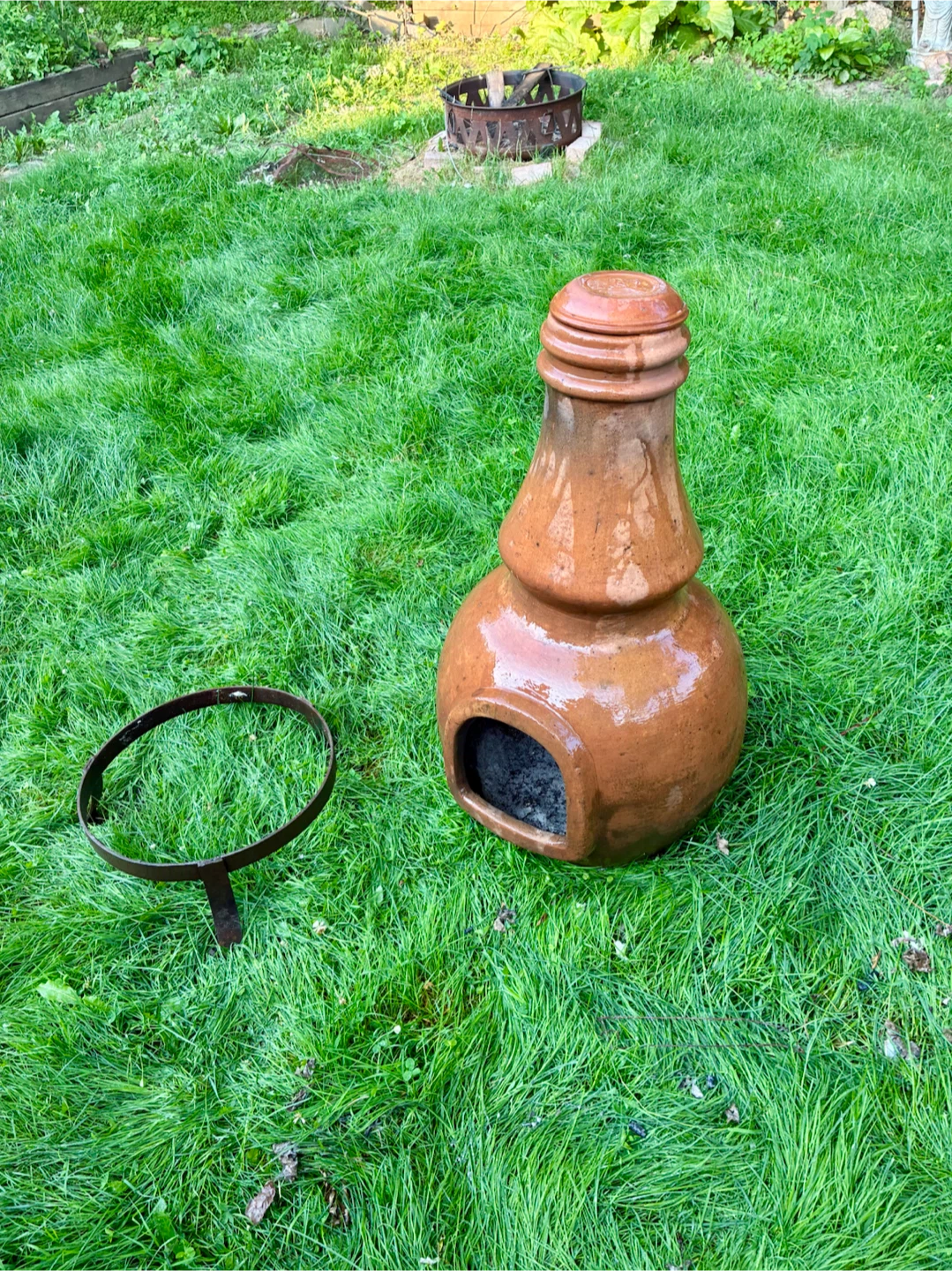Terracotta Chiminea with Stand - photo 2