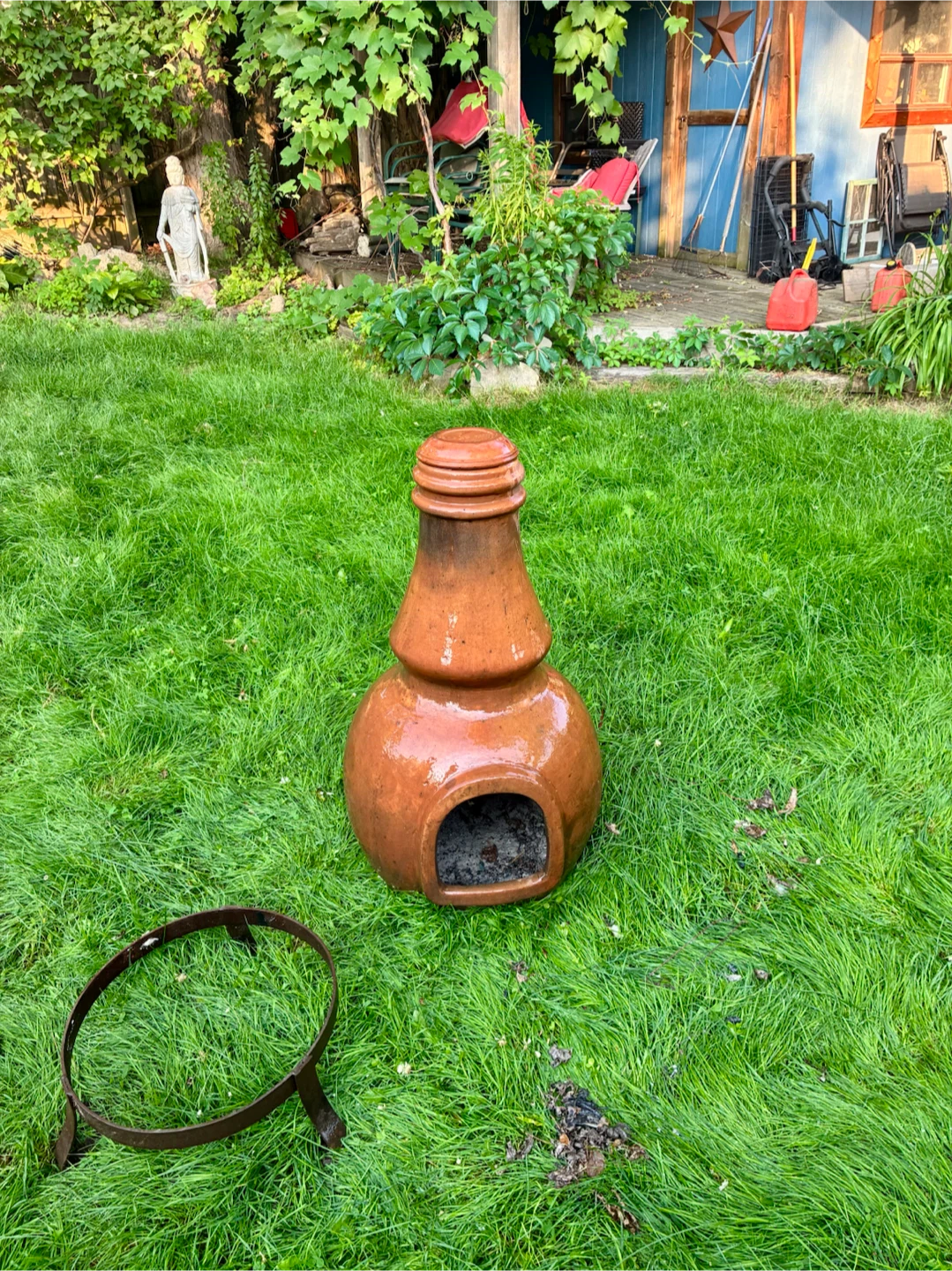 Terracotta Chiminea with Stand - photo 3