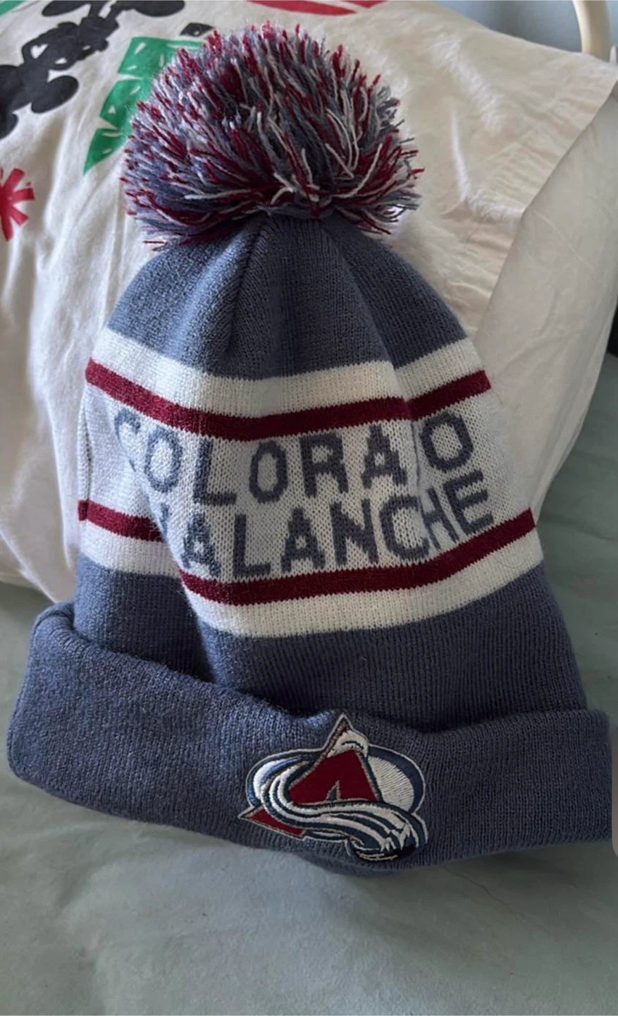 Colorado avalanche beanie