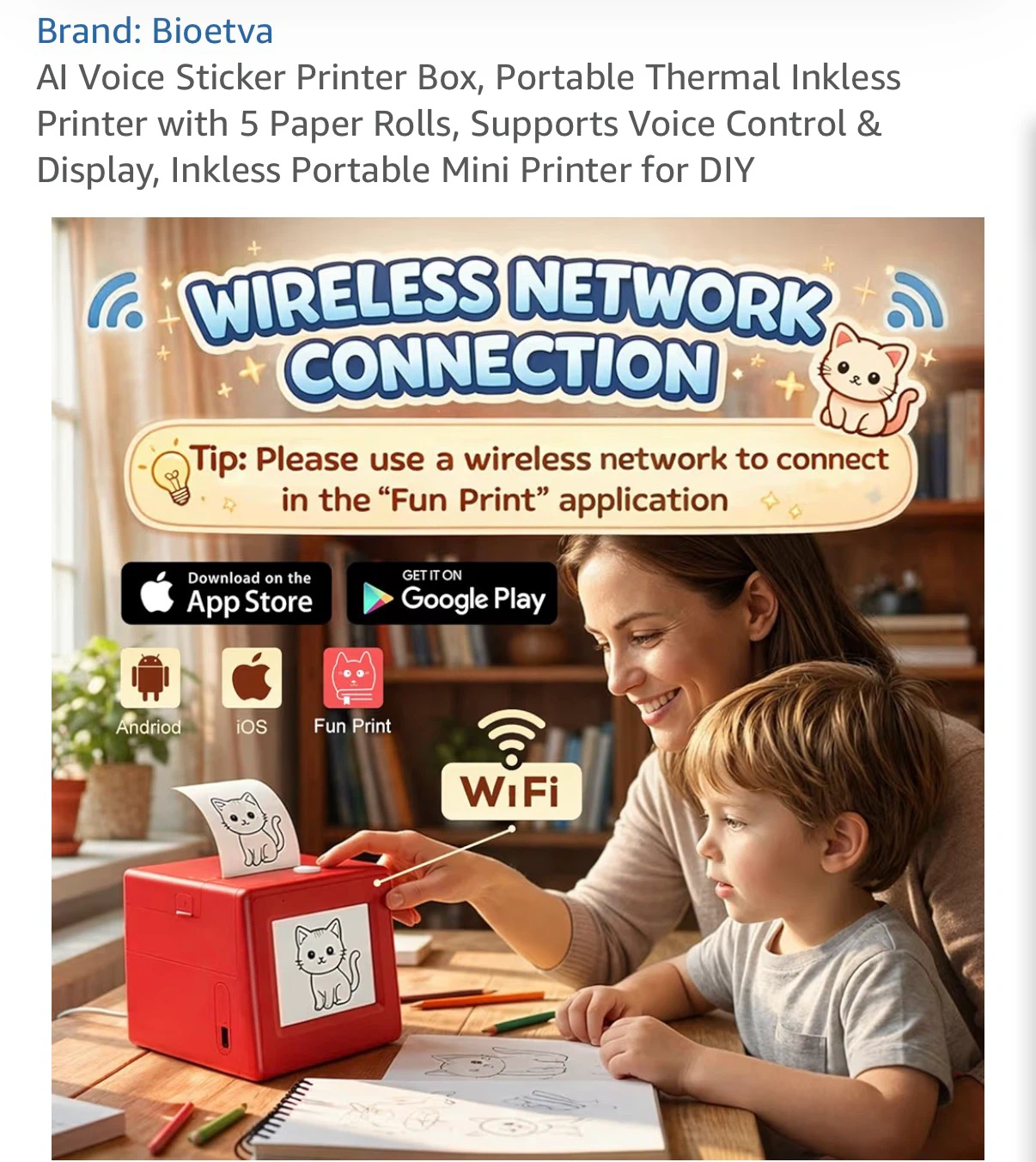 Bioetva AI Voice Sticker Printer Box - photo 2