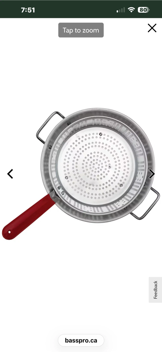 Bass Pro Shops Deep Fryer Pot with Thermometer