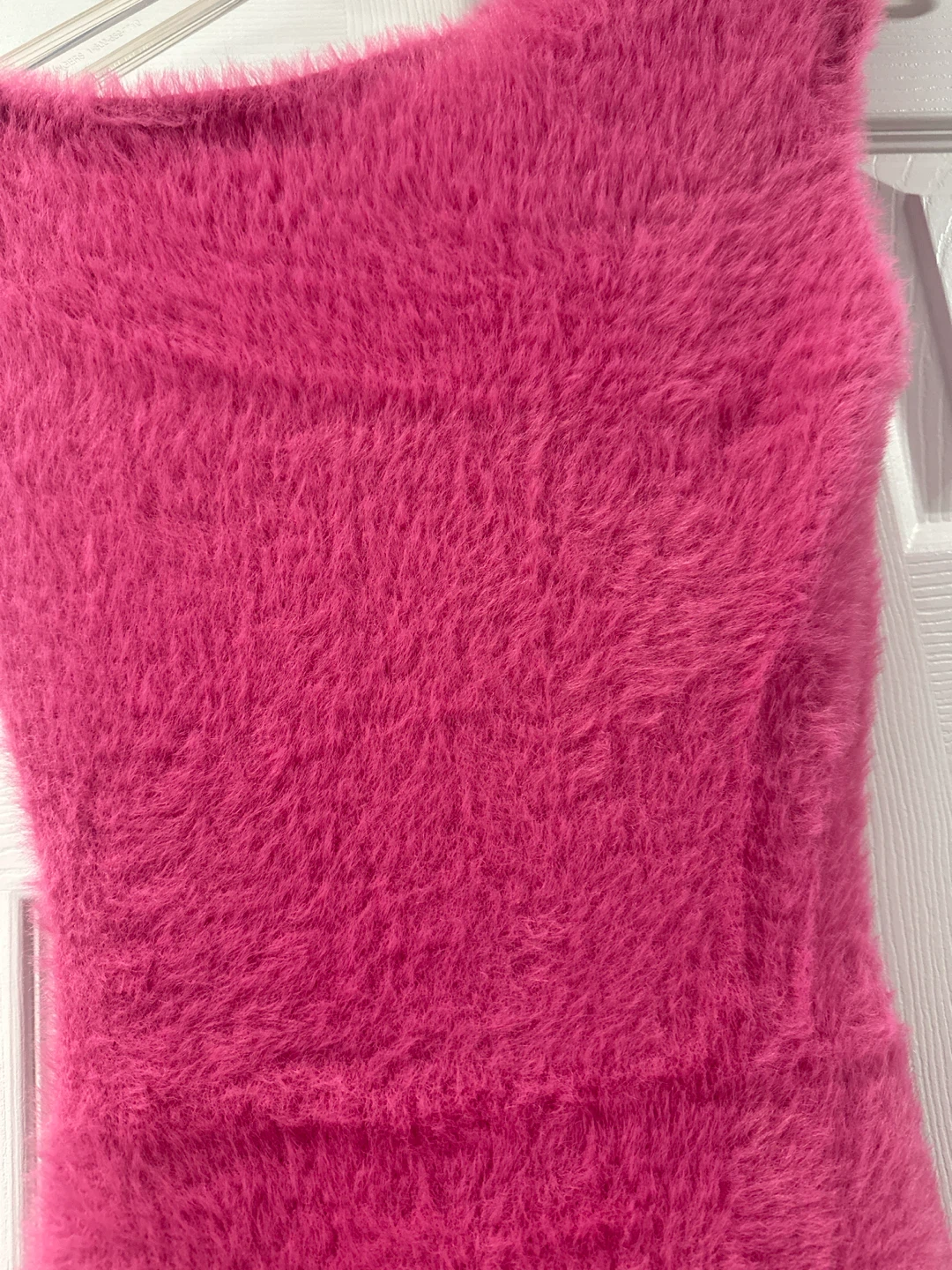 UGG Pink Fuzzy One-Shoulder Dress - XS - photo 2